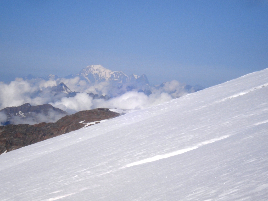 Mont Blanc desde el glaciar de Gastelet. Foto ngel